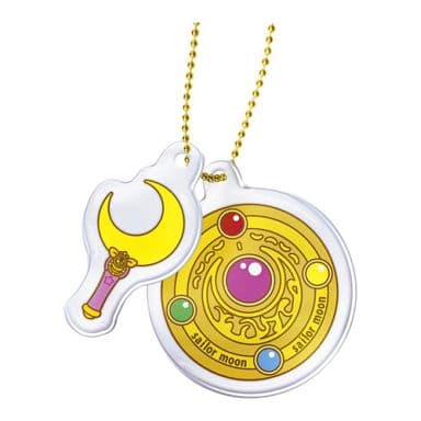 Transformation Brooch Reflector Charm - Ichiban Kuji Sailor Moon F Prize (Banpresto) - Pre-owned, Length Approx. 4 cm