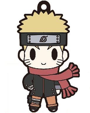Naruto Uzumaki D4 Rubber Keychain Collection from The Last: Naruto the Movie, Height Approx. 6 cm, Pre-Owned