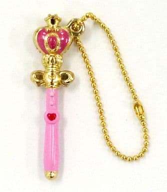 Spiral Heart Moon Rod Diecast Charm - Sailor Moon S Capsule Toy (Bandai, Approx. 4.5 cm / 1.77 in, Pre-owned), No. 5