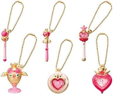 Sailor Moon Die-Cast Charm 2 Full Set - Bandai Capsule Toy Complete 6-Piece (Used)