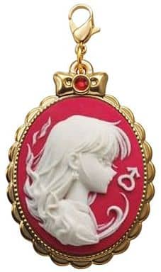 Sailor Mars Cameo Charm Keychain - Sailor Moon Capsule Toy by Bandai - Length Approx. 45 mm (Pre-owned)