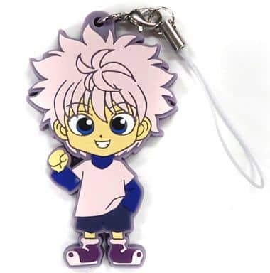 Killua Rubber Strap from Hunter x Hunter Phantom Troupe Version Kuji F Prize, UTE, Approx. 6 cm