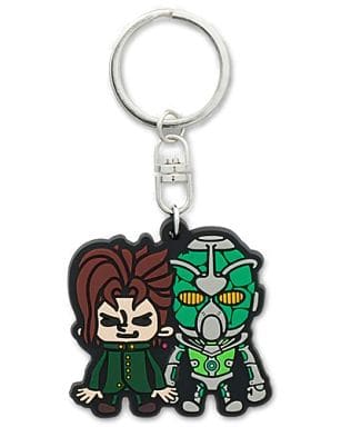 Noriaki Kakyoin Rubber Charm Keychain from JoJo's Bizarre Adventure × Panson Works by Bandai, Approx. 5 cm
