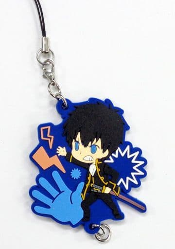 Toshiro Hijikata Gintama Connecting Rubber Strap by Showa Note, Length Approx. 65 mm, Pre-Owned, No. 3