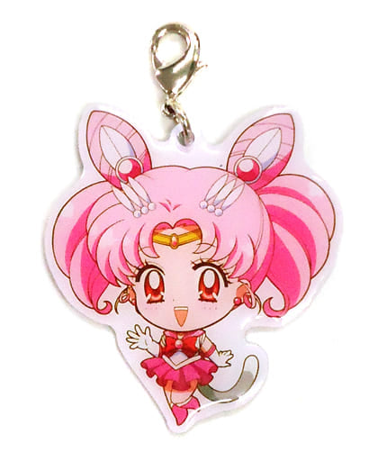 Sailor Chibi Moon Zipper Charm - Sailor Moon Crystal in Namja Town (Approx. 35 x 40 mm, Pre-owned)
