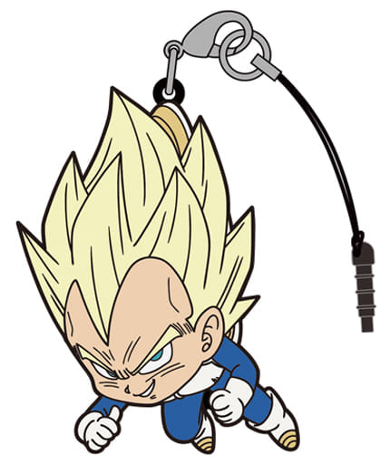 Vegeta Super Saiyan Tsumamare Rubber Strap from Dragon Ball Super by COSPA, Approx. 4.2 cm