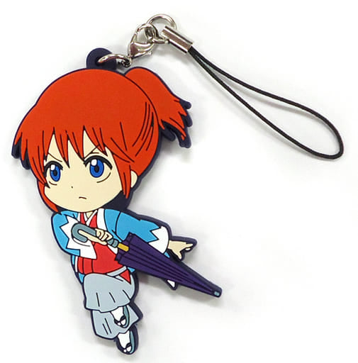 Kagura Gintama Rubber Strap Collection Leader Exchange Arc Strap by Movic, Approx. 7 cm, Pre-owned