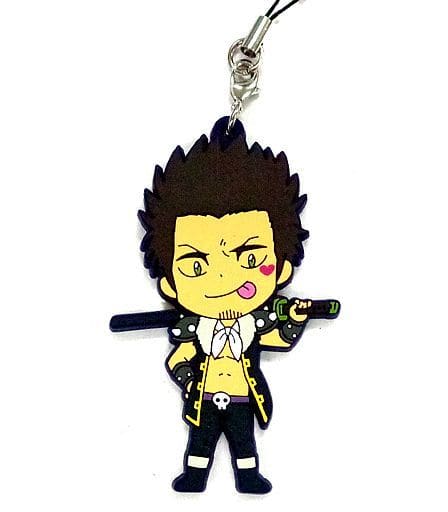 Isao Kondo Rubber Strap - Gin Tama Leader Swap Arc Movic Collectible, Approx. 7 cm
