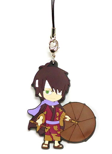 Shinsuke Takasugi Gintama Rubber Strap from Chiki Chiki Kabukicho Snow Festival in J-WORLD TOKYO by Namco, Length Approx. 7 cm, Pre-Owned