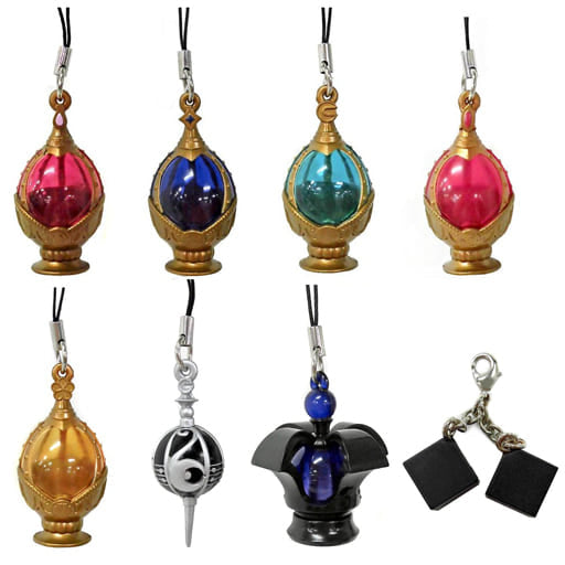 Puella Magi Madoka Magica Soul Gem Strap α - Complete 8-Piece Set (Bandai, Pre-owned)