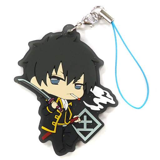 Toshiro Hijikata Gintama Clear Rubber Strap with Glitter Detail by Sol International, Approx. 70 mm, Pre-Owned