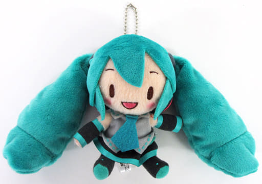 Hatsune Miku, KAITO & MEIKO Fuwafuwa Keychain Mascot - VOCALOID Sega Ball-Chain Plush Charm Approx. 9 cm (Pre-owned)