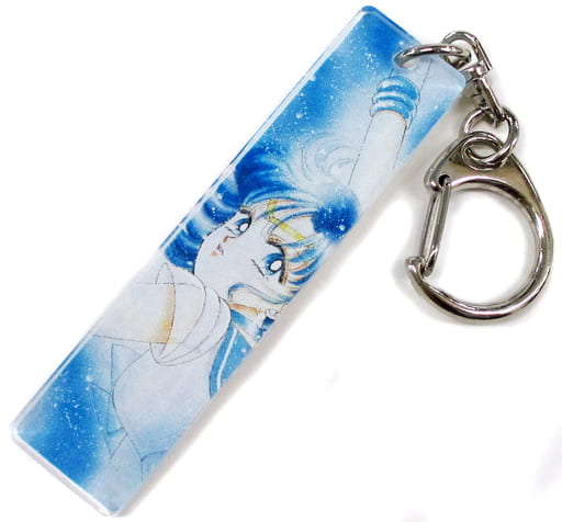 Sailor Mercury Acrylic Stick Keychain - Sailor Moon Exhibition Merchandise - Approx. 7 cm (Pre-owned)