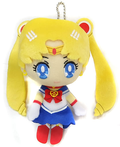 Sailor Moon Mascot Plush Keychain - Sailor Moon Crystal - Banpresto - Height Approx. 11 cm (Pre-owned)