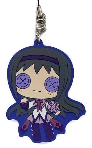 Homura Akemi Rubber Strap - Puella Magi Madoka Magica Magiccraft II Ichiban Kuji J Prize (Banpresto) Length Approx. 6.5 cm, Pre-owned