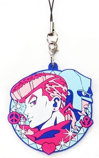Josuke Higashikata JoJo's Bizarre Adventure: Part 4, Diamond Is Unbreakable Capsule Rubber Mascot Keychain by Bandai