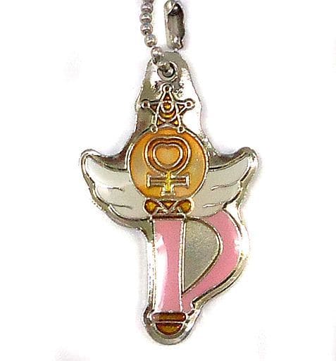 Crystal Change Rod (Venus) Makeup Plate 4 Keychain - Sailor Moon Capsule Toy Approx. 3 cm (Pre-owned), No. 6