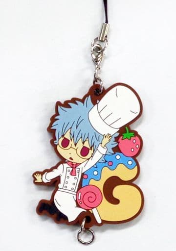 Ginpachi Sakata 3-Z Cafe Rubber Strap from Gintama Connected Rubber Strap Collection by Showa Note, Used