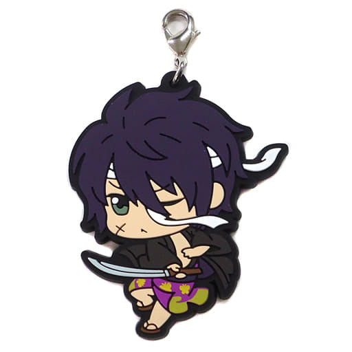 Shinsuke Takasugi Rubber Mascot Keychain K Prize Banpresto Gintama Ichiban Kuji Collection Length Approx. 5 cm Used