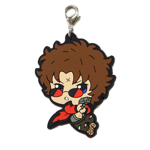 Tatsuma Sakamoto Rubber Mascot Keychain from Gintama Ichiban Kuji K Prize, Length Approx. 5 cm, Pre-Owned