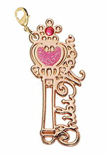 Pink Moon Stick Wire Art Charm - Sailor Moon Wire Art Diecast Charm (Bandai) - Pre-owned Keychain