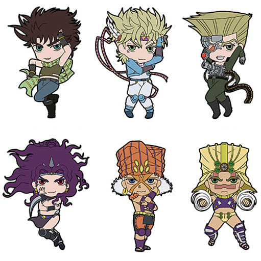 JoJo's Bizarre Adventure: Battle Tendency Rubber Strap Collection Part 2 Complete Set of 6 by Di molto bene