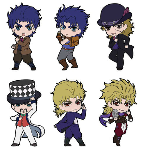 JoJo's Bizarre Adventure: Part 1, Phantom Blood Rubber Strap Collection Complete Set of 6 by Di Molto Bene