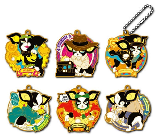 Iggy’s Strange Cosplay GOLD.ver Rubber Mascot Complete Set of 6 from JoJo’s Bizarre Adventure: Stardust Crusaders by MegaHouse