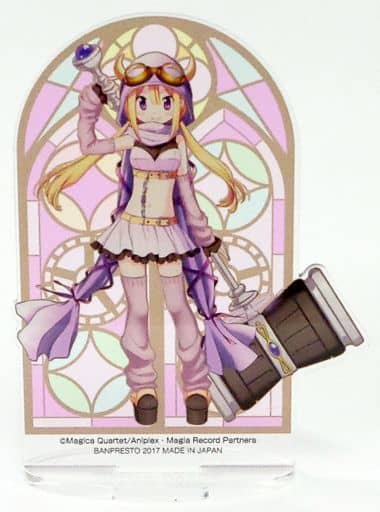 Felicia Mizuki Acrylic Stand F Prize - Puella Magi Madoka Magica - Banpresto - Stained Glass Design (Height Approx. 10 cm) (Pre-owned)