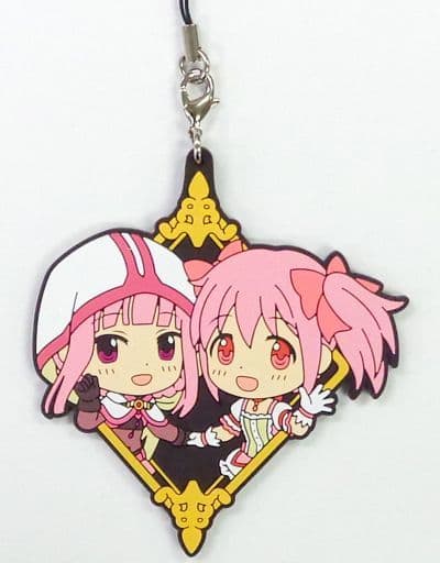 Iroha Tamaki & Madoka Kaname Rubber Strap Kyun Chara Illustrations G Prize - Magia Record: Puella Magi Madoka Magica Side Story (Banpresto, Length Approx. 6.5 cm)