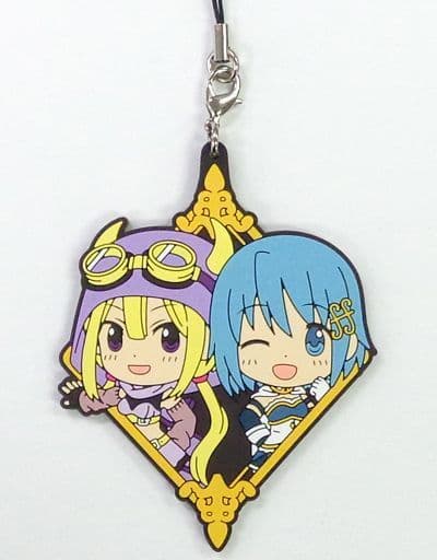 Mizuki Felicia & Sayaka Miki Rubber Strap (Kyun Chara Illustrations) - Magia Record: Puella Magi Madoka Magica Side Story G Prize, Banpresto, Length Approx. 6.5 cm