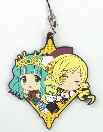 Futaba Sana & Mami Tomoe Rubber Strap - Kyun Chara Illustrations G Prize (Banpresto) - Pre-owned, Length Approx. 6.5 cm - Puella Magi Madoka Magica