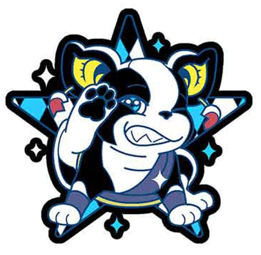 Iggy × Jean Pierre Polnareff Rubber Mascot Keychain from JoJo's Bizarre Adventure: Stardust Crusaders, 2018 Year of the Dog Ver. by MegaHouse