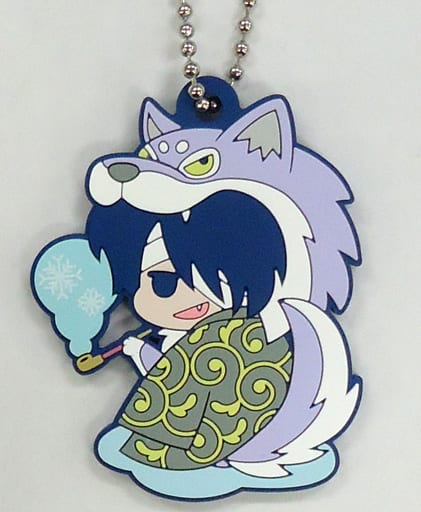 Shinsuke Takasugi Purple Version Polar Wolf Rubber Mascot Keychain Bonus from Gintama by Megahouse