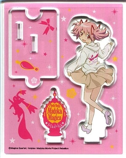 Madoka Kaname Acrylic Stand Panel - Puella Magi Madoka Magica Movie Rebellion C89 Lawson Limited (Approx. 10.5 x 8.5 cm) Pre-owned