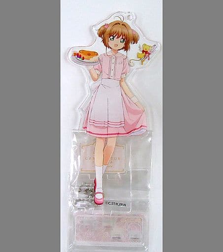 Sakura Kinomoto Big Acrylic Stand Keychain - Cardcaptor Sakura: Clear Card Arc - Animate Cafe Exclusive (Approx. 12.7–15.5cm / Base Approx. 2.5 x 4.5 cm)