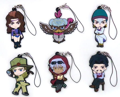 JoJo's Bizarre Adventure: Stardust Crusaders Rubber Strap Collection Vol. 3 Complete 6-Piece Set by Medicos Entertainment