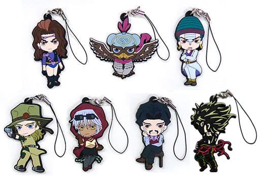 JoJo's Bizarre Adventure: Stardust Crusaders Rubber Strap Collection Vol. 3 Complete Set with Shadow DIO Bonus, AnimeJapan 2018