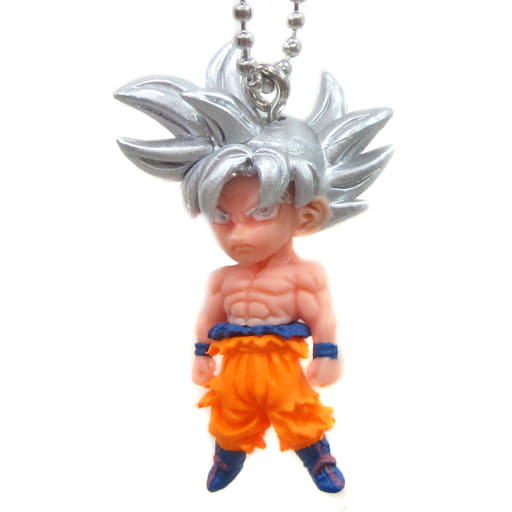 Son Goku (Ultra Instinct) Keychain Mascot - Dragon Ball Super Ultimate Deformed Mascot BURST 30 - Bandai (Length Approx. 4 cm)