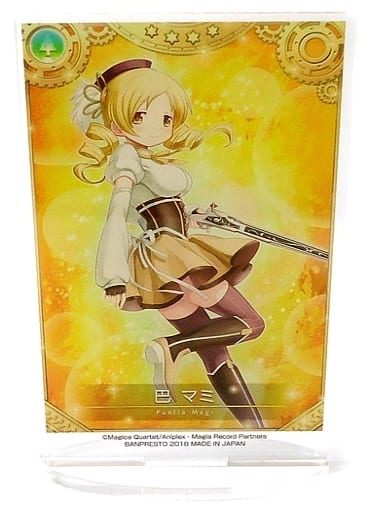 Mami Tomoe Acrylic Stand - Ichiban Kuji Magia Record Puella Magi Madoka Magica Side Story 3rd Series D Prize (Banpresto, Height Approx. 10 cm) Pre-owned
