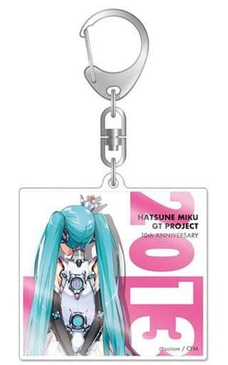 Racing Miku Ver.2013 Acrylic Keychain 10th Anniversary Design 5 - Gift Brand (Pre-owned) Approx. 60 mm