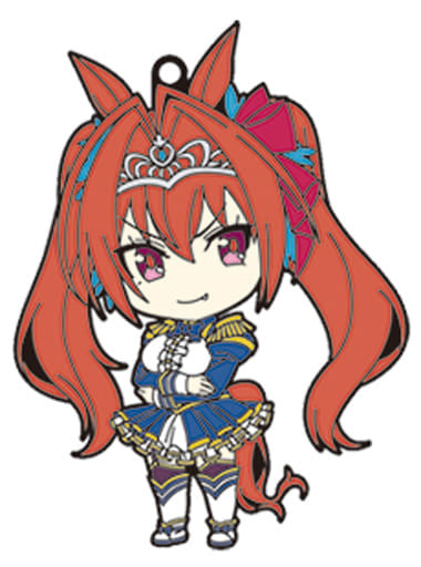 Daiwa Scarlet Trading Nendoroid-style Rubber Keychain - Uma Musume Pretty Derby (Good Smile Company, ~70mm)