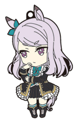 Mejiro McQueen Trading Rubber Keychain - Nendoroid-style (Uma Musume Pretty Derby) by Good Smile Company (Approx. 70mm, PVC)
