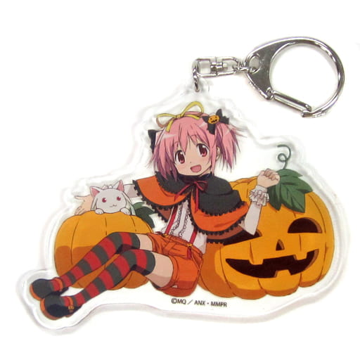 Madoka Kaname Halloween Acrylic Keychain - Puella Magi Madoka Magica ANIPLEX+ Limited Edition - Approx. 10 cm - Pre-owned