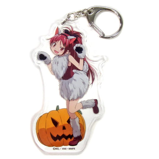 Kyoko Sakura Halloween Acrylic Keychain ANIPLEX+ Limited - Puella Magi Madoka Magica Movie Rebellion Acrylic Charm Approx. 10 cm Pre-owned