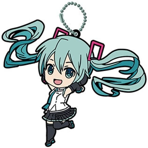 Hatsune Miku Nendoroid Plus Rubber Keychain - Good Smile Company - Approx. 60 mm (Pre-owned)