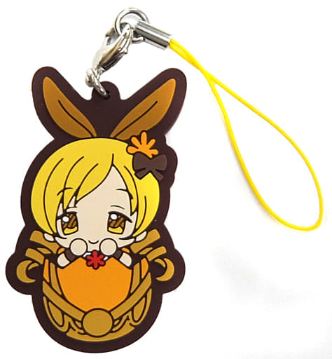 Mami Tomoe Rubber Strap - Puella Magi Madoka Magica the Movie: Rebellion Lawson Original Easter Egg Illustration (Length Approx. 6 cm, Pre-owned)