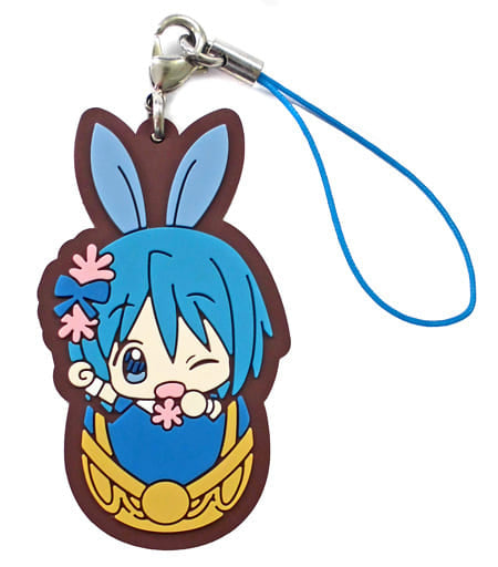 Sayaka Miki Rubber Strap - Lawson Original Easter Egg Illustration - Puella Magi Madoka Magica the Movie: Rebellion - SIP - Pre-owned (Length Approx. 6 cm)