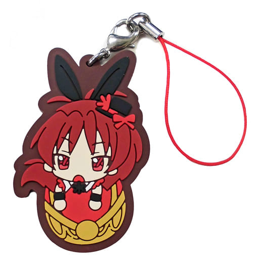 Kyoko Sakura Rubber Strap - Lawson Original Easter Egg Illustration - Puella Magi Madoka Magica the Movie: Rebellion (Length Approx. 6 cm)