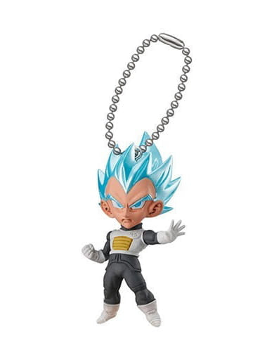 SSGSS Vegeta Keychain Mascot - Dragon Ball Z Kai UDM Burst 32 (Bandai, Pre-owned)